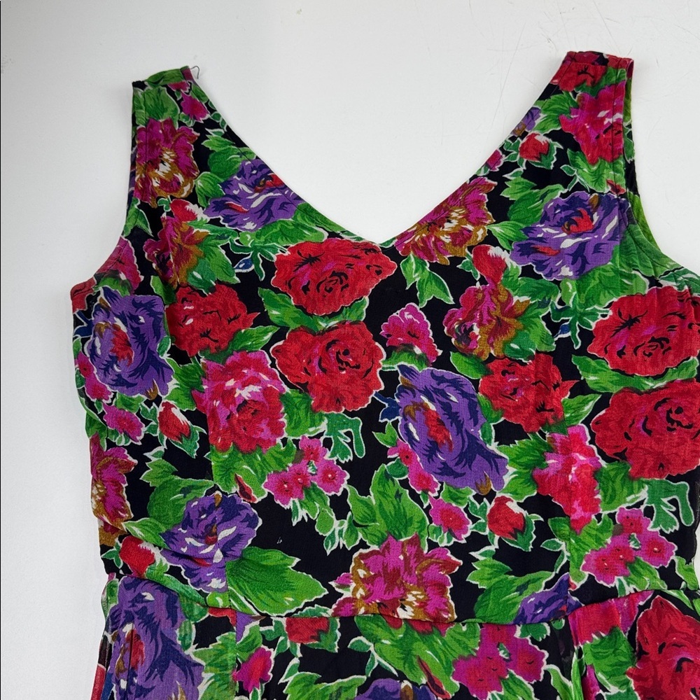 Le Chateau Floral Mini Dress - Picture 7 of 10